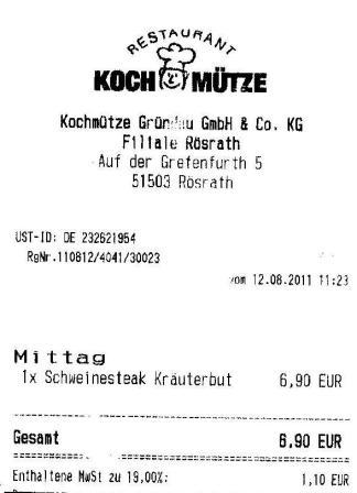 eken Hffner Kochmtze Restaurant